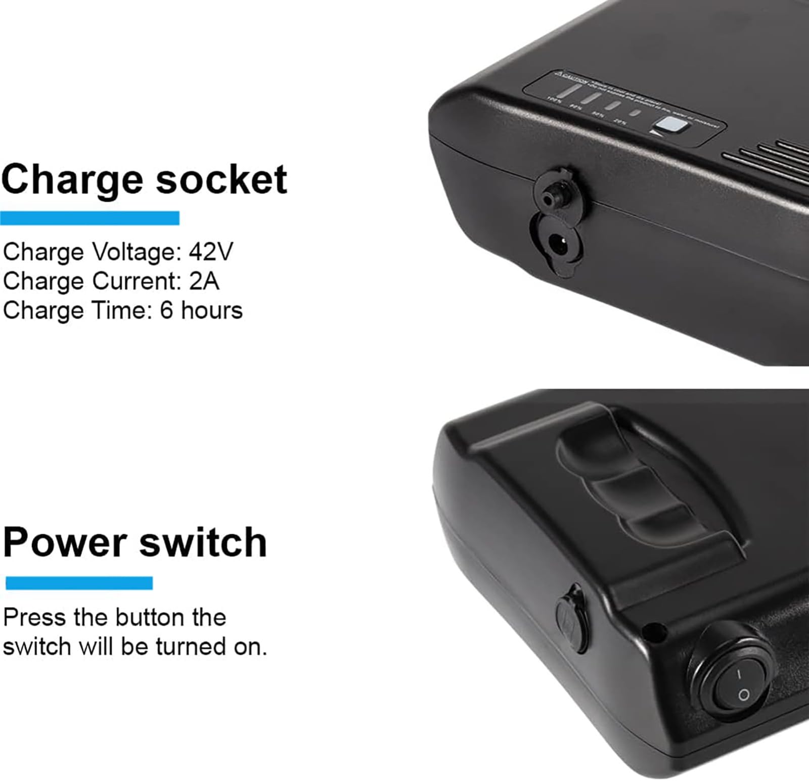 Batterie Velo Electrique 36V 10,4Ah 14Ah Batterie Ebike pour 250W - Batterie de vélo électrique -ebike Batterie 36V 10Ah
