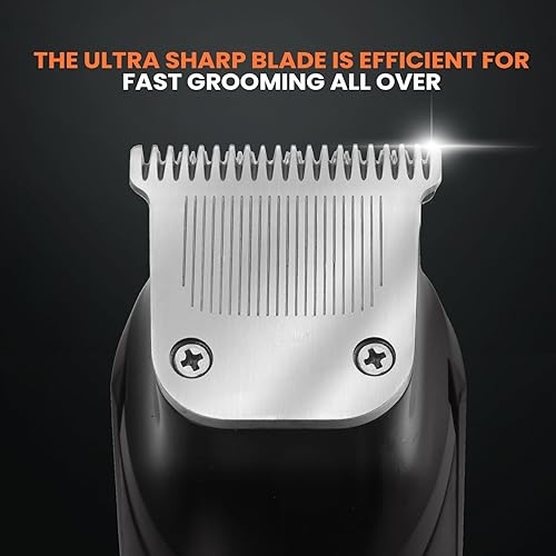 Miniatura 5 de DSP Juego de aseo para hombres  IPX7 resistente al agua inalámbrico con pantalla LED y recortador de barba ajustable de 0.4 a 0.78 pulgadas, ideal