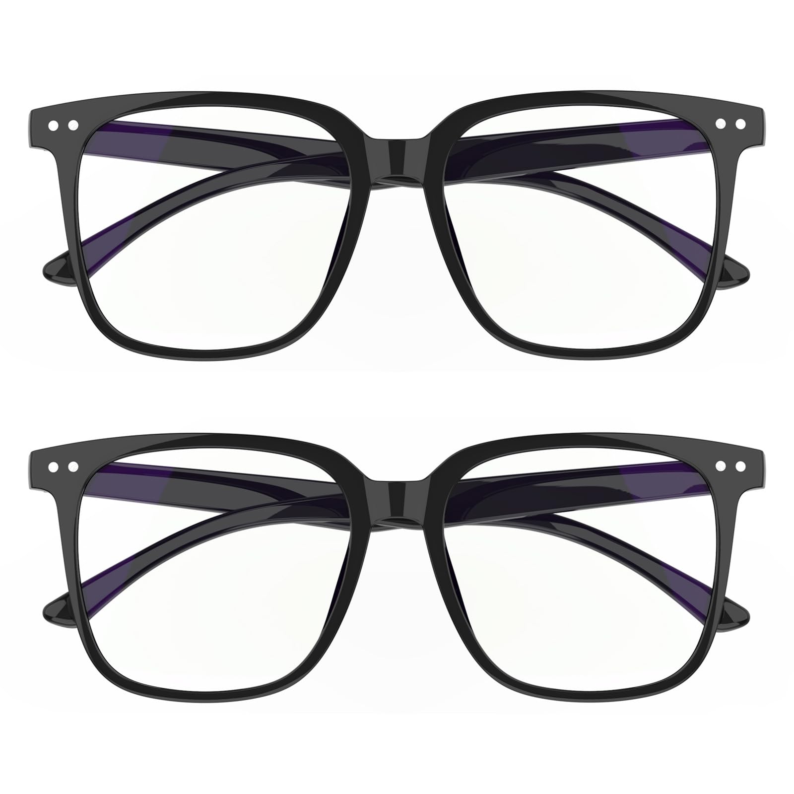 DTIUGUTAE Oversized Square Blue Light Blocking Glasses for Women and Men - Gaming & Computer Anti-Fatigue