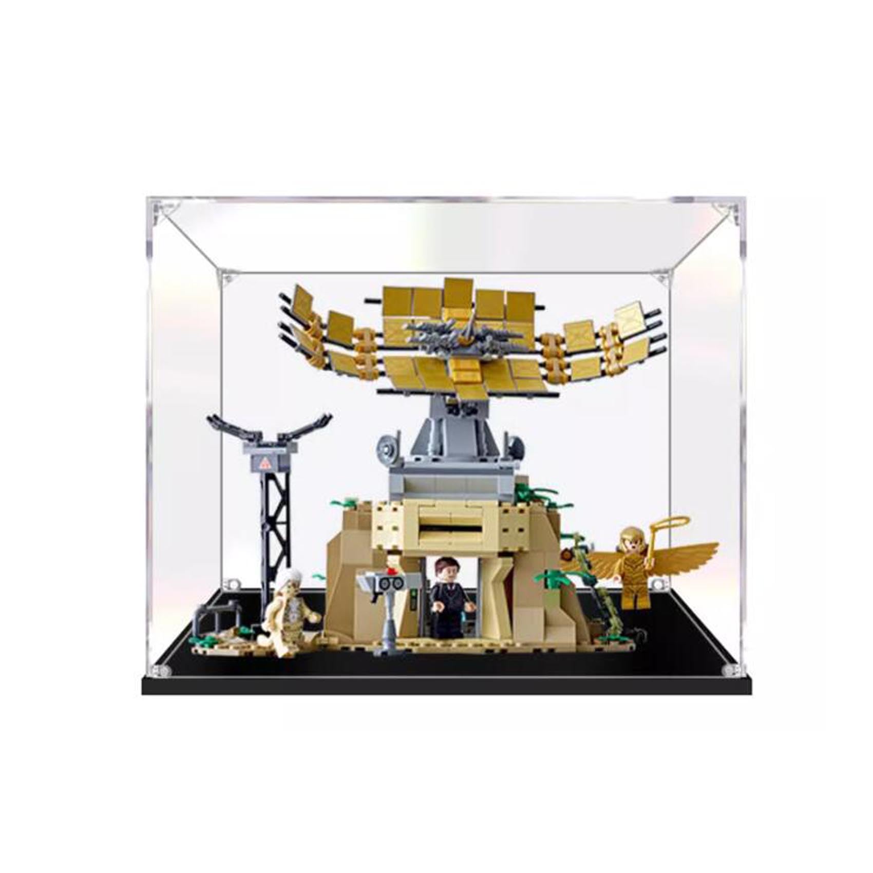 Feifanboyang Acrylic Transparent Display Case For Lego 76157 Wonder Woman Dustproof Transparent Display Case Showcase（13.7*7.8*9.8 Inches (Display Case Only) (2Mm)