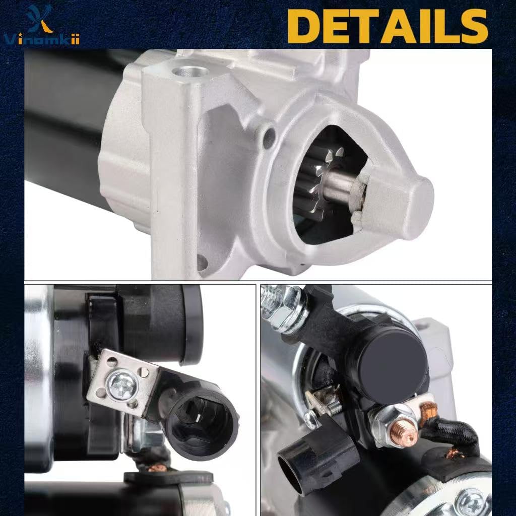 10910 Starter Motor Compatible with 2014-2022 Chevy Express 2500 3500 Silverado 1500 Tahoe Suburban, GMC Sierra 1500 Savana 2500 3500 Yukon XL,Cadillac Escalade ESV 4.3L 5.3L 6.2L V6 V8