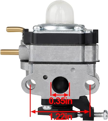 Miniatura 4 de HUZTL 753-06258A Carburador para Ryobi RY253SS RY251PH RY252CS RY254BC 2 ciclos 25cc Cultivador de motor de cuerda Edger