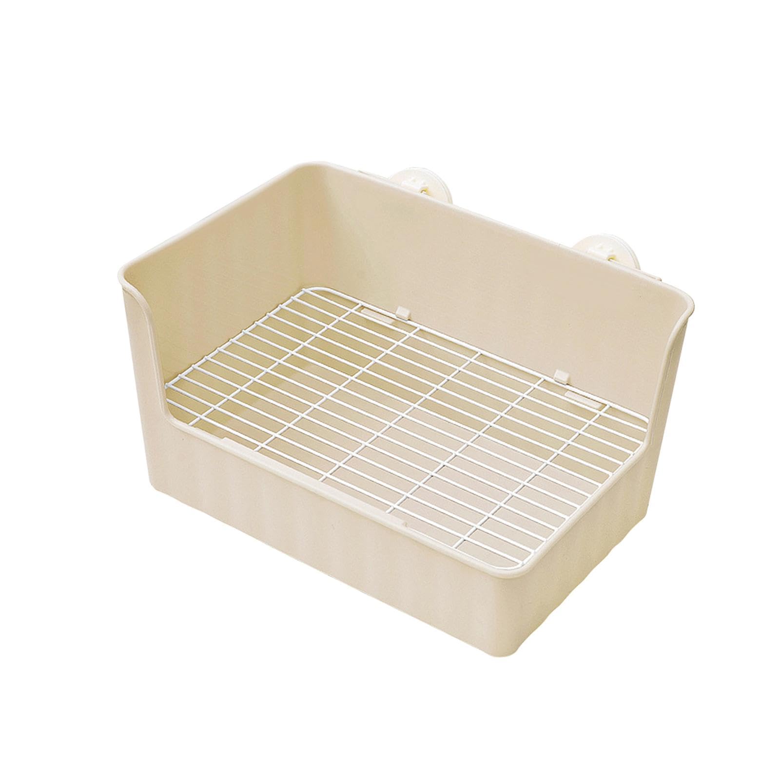 F Fityle Bac à litière pour Lapin Potty Trainer Tray Literie Box Cage WC Bunny Toilet Box Pet Pan pour Petits Animaux, Chinchilla, Furet, Chats d'intérieur, Brun