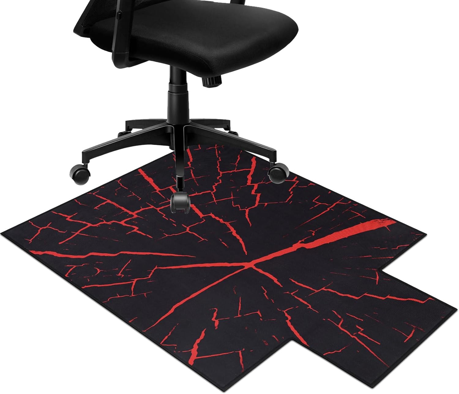 HiiARug Chair Mat for Hardwood Floor with Lip 48"×36" AntiSlip Floor Protector Gaming Computer