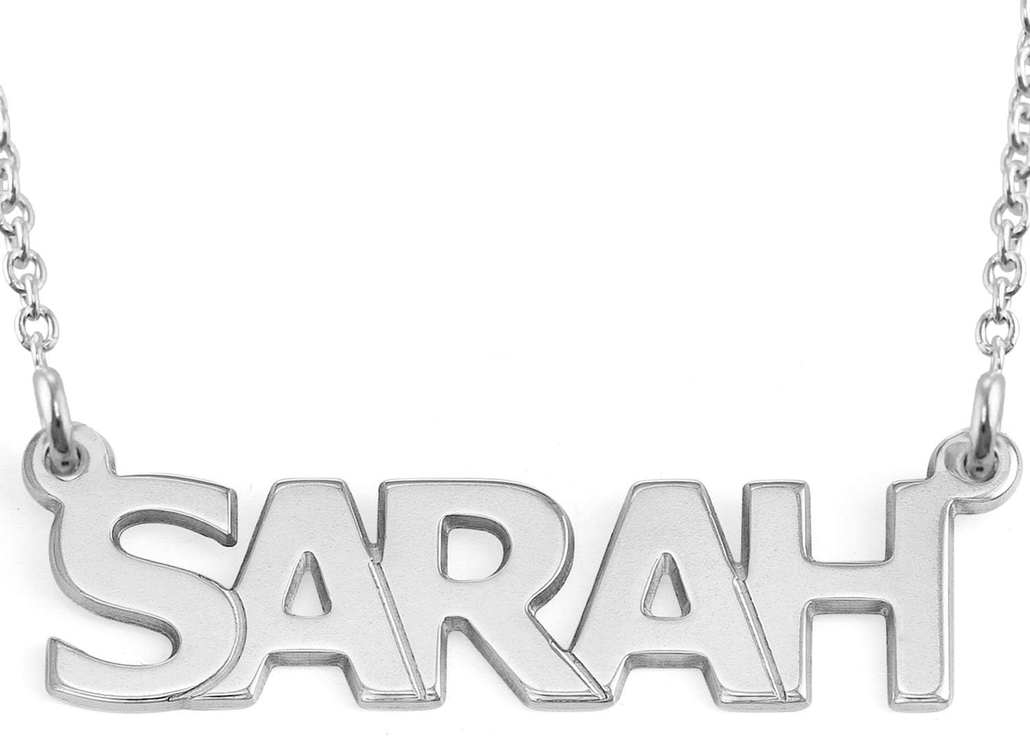 Name Necklace - Sterling Silver or 18K Gold Plated - Emily, Emma, Jessica, Ashley, Chloe, Lauren, Olivia - Choose Your Name and Style