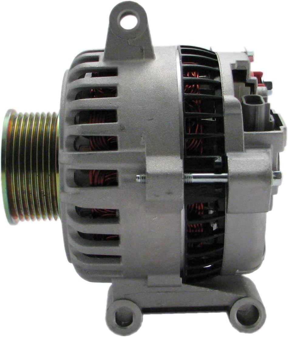New Alternator for Ford F-250 F-350 F-450 F-550 Super Duty V8 6.0L 363cid Diesel 2005 2006 2007 AL7603X 5C3T10300BA 5C3Z10346BA 6C3T10300BA 6C3Z10346BA 6C3T-10300-BA 6C3Z-10346-BA A-2076 GL-647