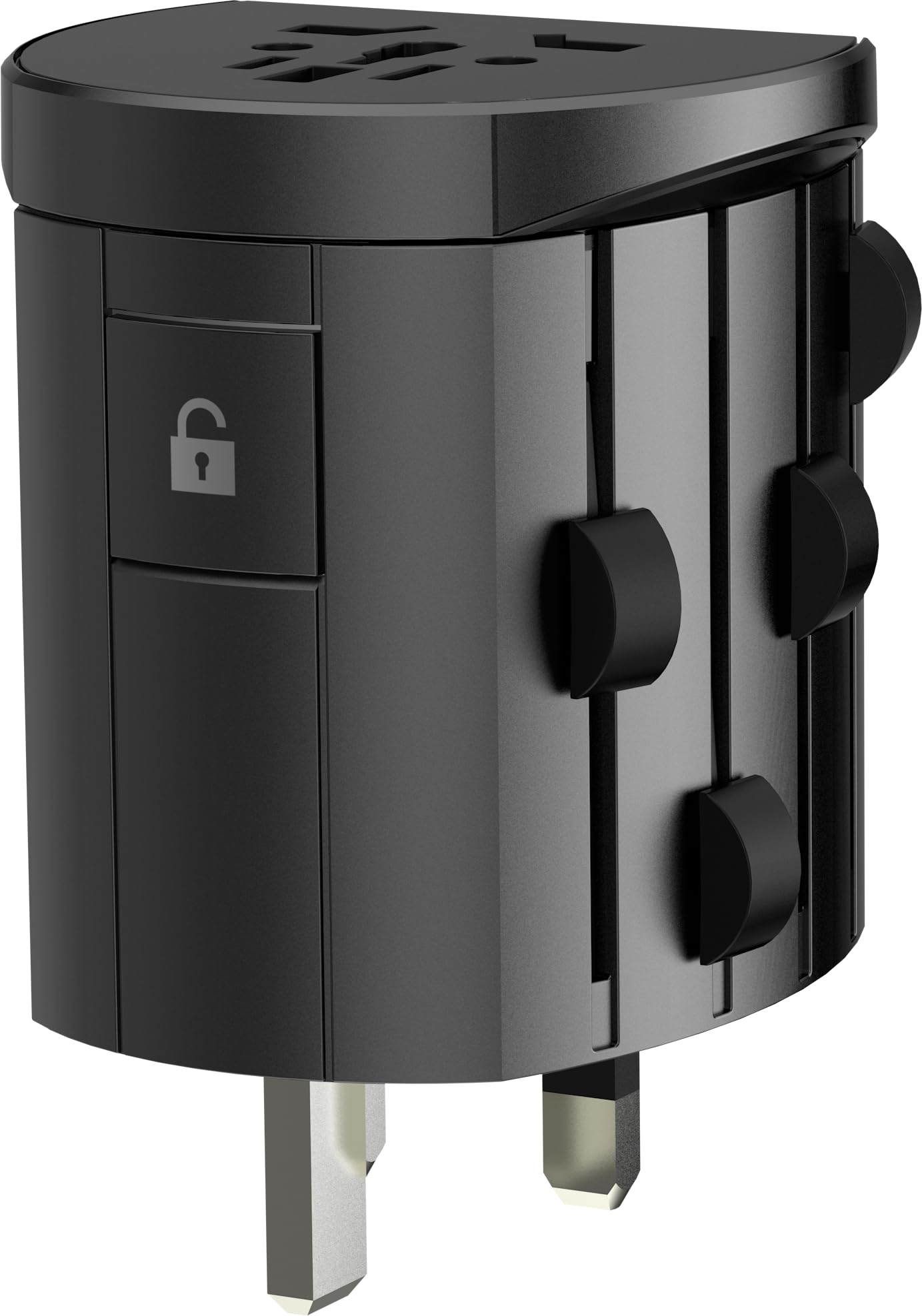 SKROSS - Alpha von Skross + 4 USB - Universal Reiseadapter von der Welt bis zur Welt - Spannung und Kraft: 100V - 1000W/250V - 2500W - 10a für Laptop und Haartrockner + 4 USB (24W - 4,8a)