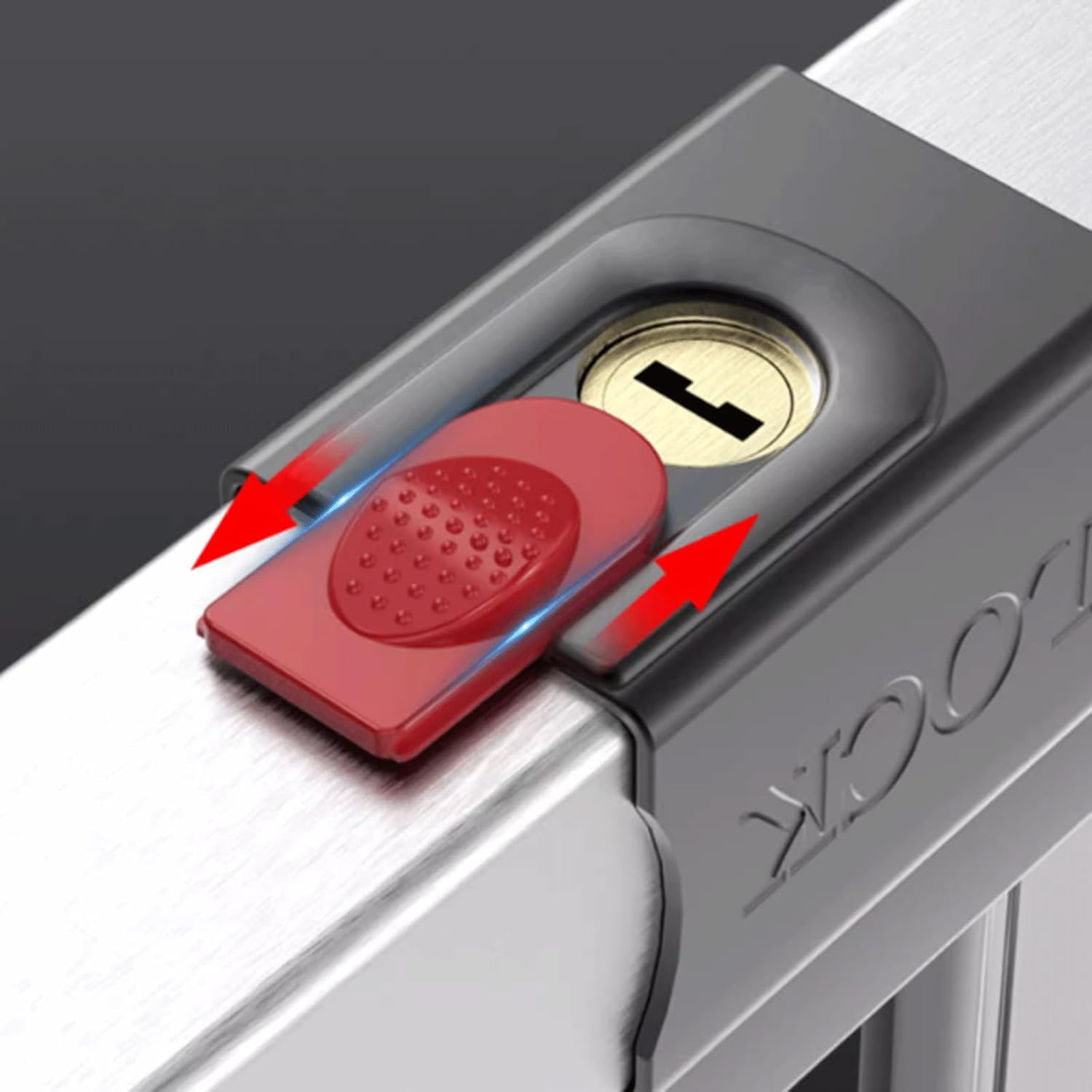 KRILLIQ Anti-Theft Lock Thick U-Lock Single Opening U-Shaped Lock with Super C-Level Blade Lock Core Premium Security Accessory for Bicycle Motorcycle Motorcycle