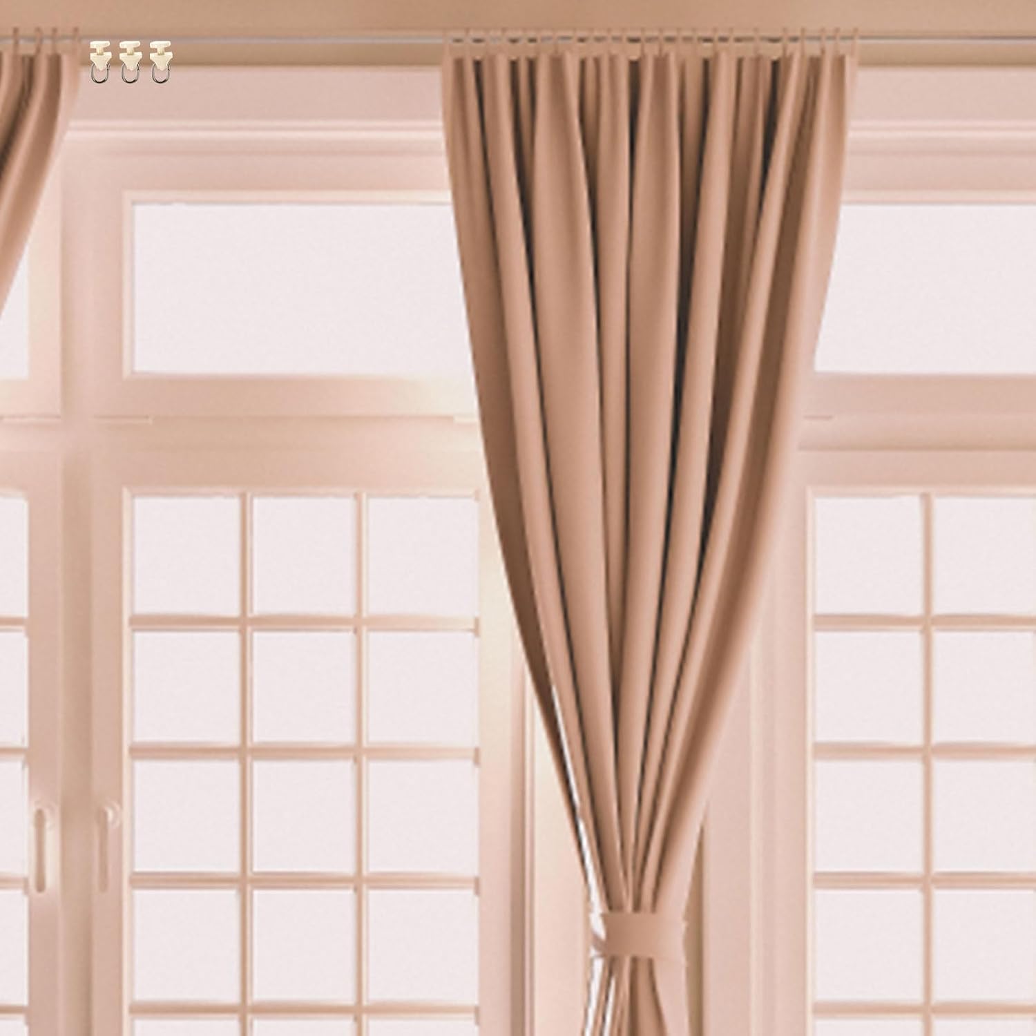 Curtain Track Rollers Silent Gliders 100Pcs Plastic Smooth Mute Wheels for Home Window Curtain Track Hardware Accessories