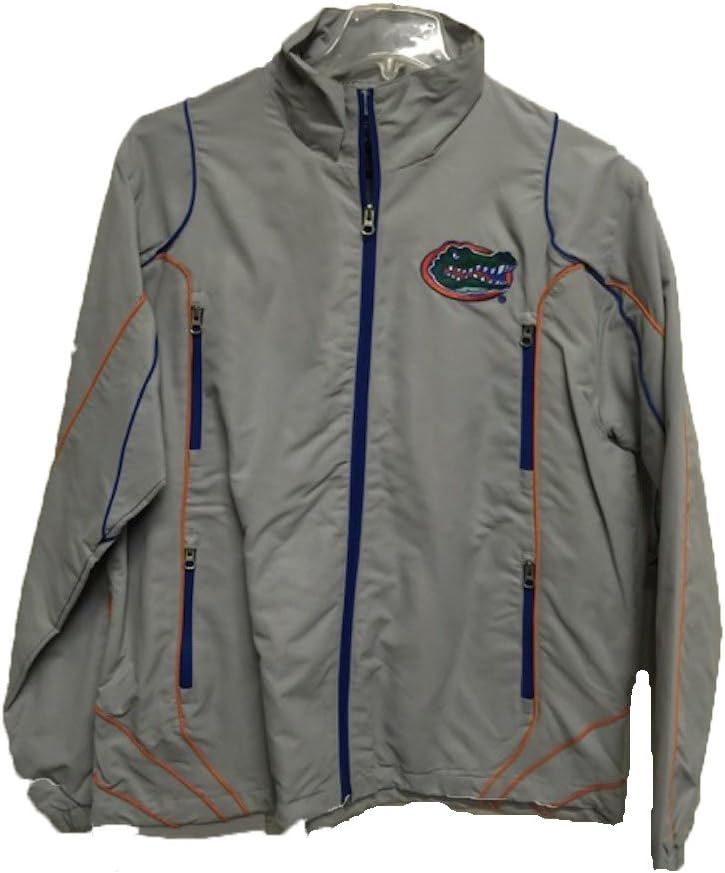 Florida Gators Lightweight Silver Full Zip Jacket (M)