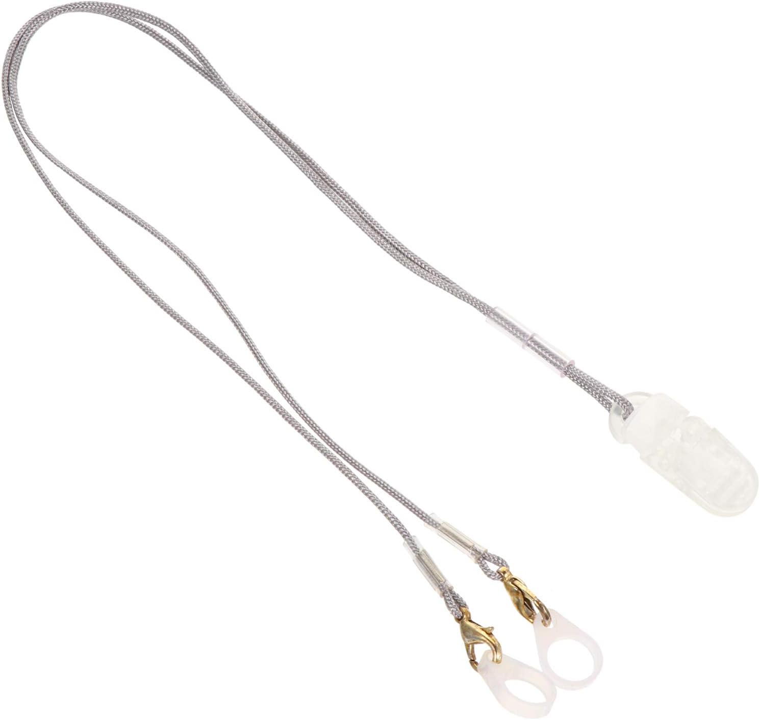 iplusmile Clip with Case- BTE Fixation Cord for Both Adults & Kids- Made of Nylon Material, Anti- Lost Lanyard for