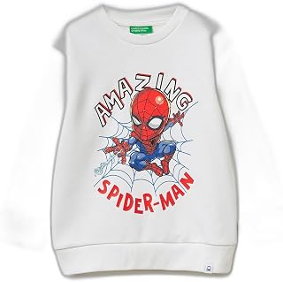 United Colors of Benetton Maglia G/C M/L 31a6g10mm Felpa con Cappuccio Bambini e...