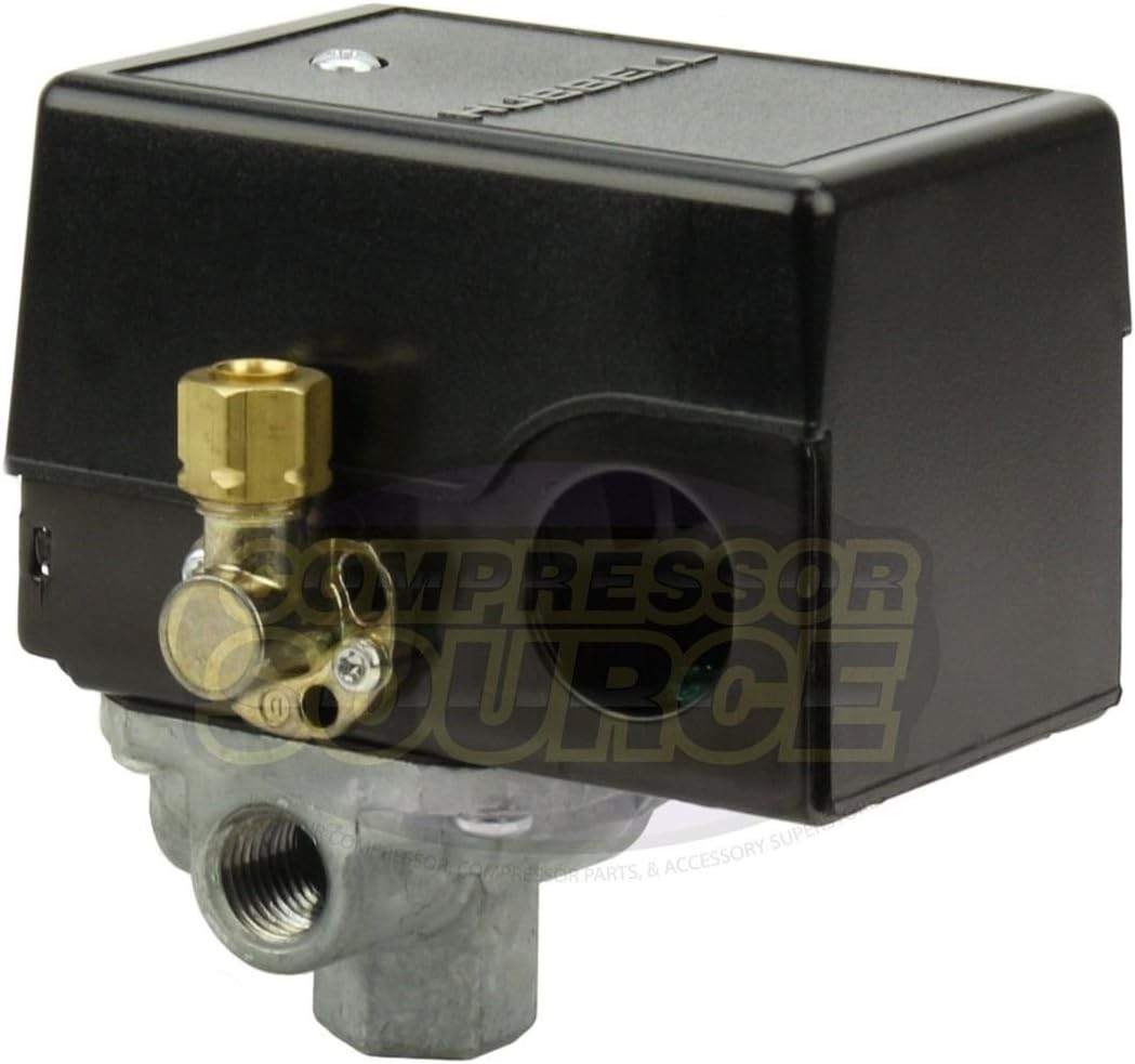 Pressure switch for air compressor made by Furnas / Hubbell 69JF9LY2C 140-175 Four port w/ unloader & on/off lever