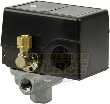 Pressure switch for air compressor made by Furnas / Hubbell 69JF9LY2C 140-175 Four port w/ unloader & on/off lever