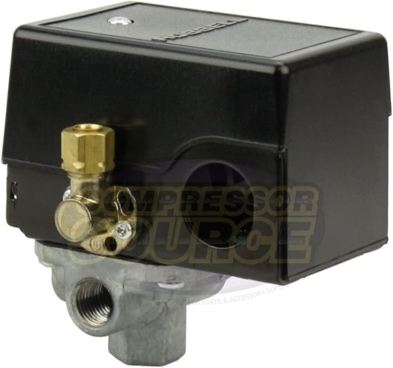 Pressure switch for air compressor made by Furnas / Hubbell 69JF9LY2C 140-175 Four port w/ unloader & on/off lever