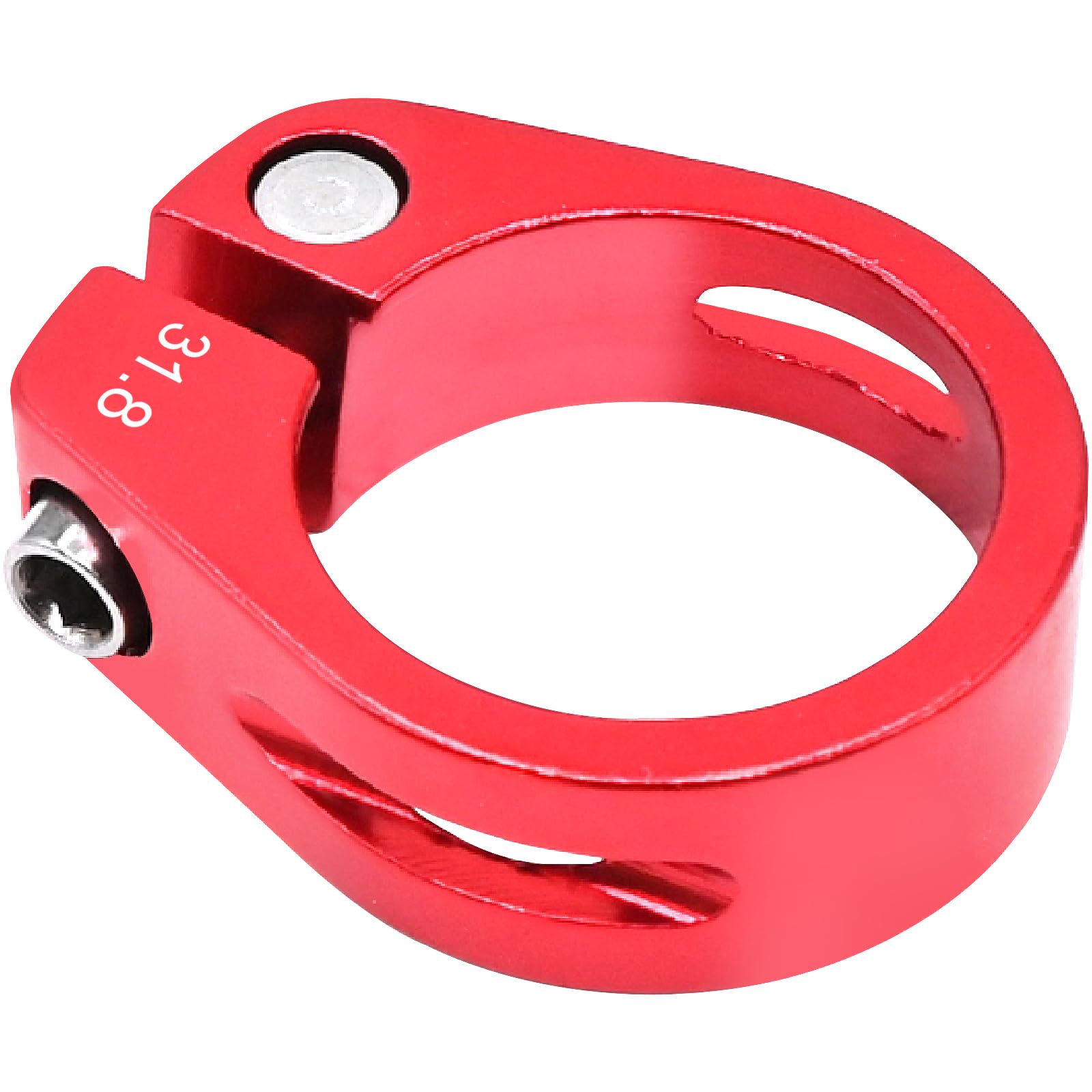 Licqic Design B, Red 31.8 Mm Bike Seat Post Clamp For Mtb Bike Road Bike Casual Bike (Red)