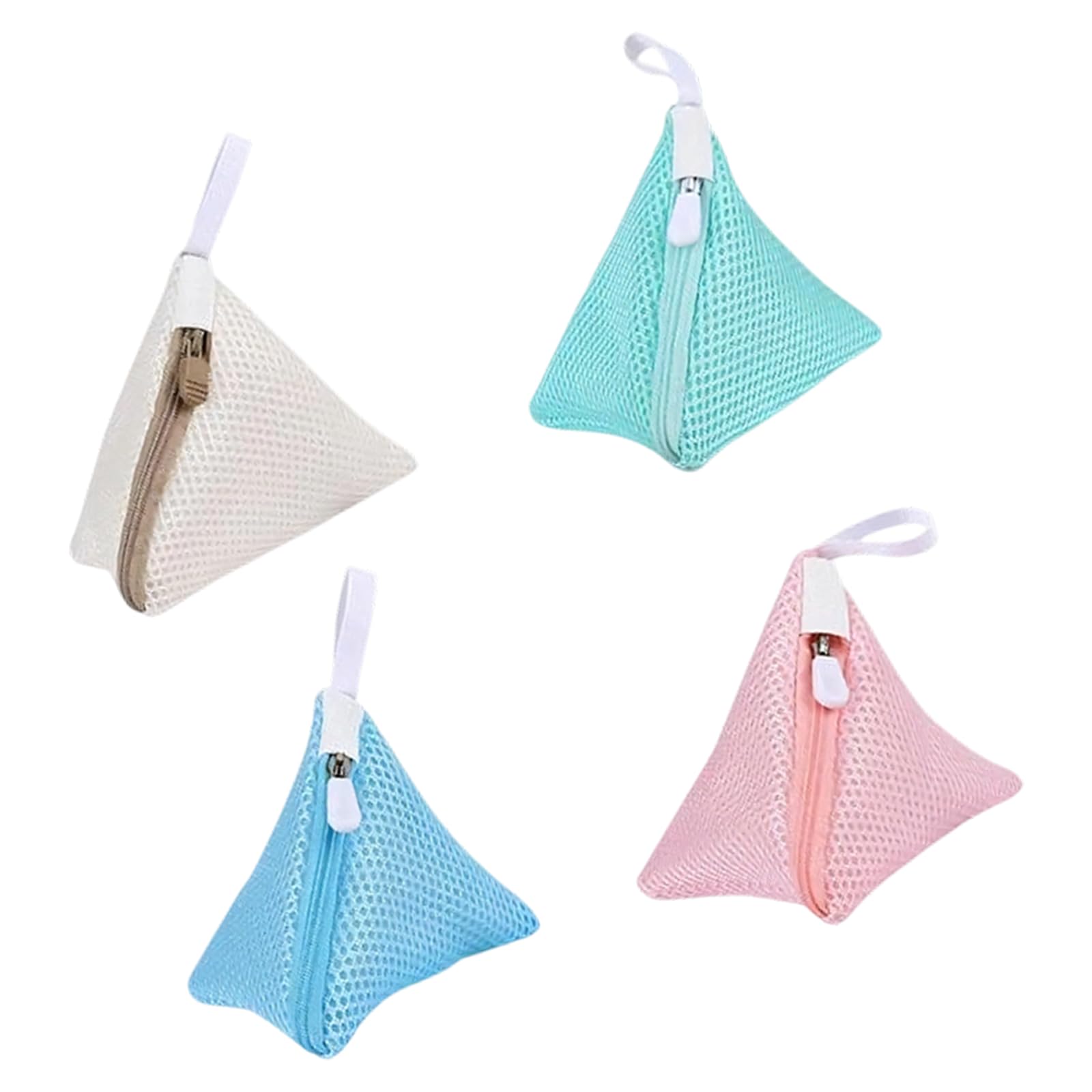 Hzbb Multicolor Multipurpose Small Holders Pack Of 4 For Safeguarding Lingerie And Travel Use Laundry Planner Bag