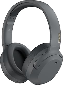 [VGP Gold Award] Edifier W820NB Plus [LDAC Compatible] Noise Cancelling Headphones Bluetooth 5.2 [Wired/Wireless High Resolution Compatible] [7.8 oz (220 g) Lightweight and Comfortable] External Sound