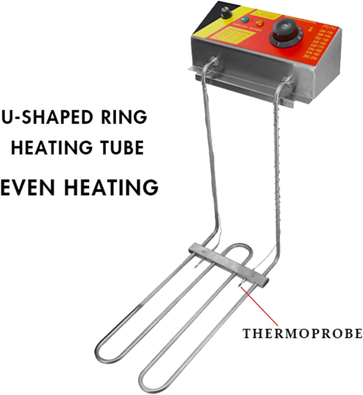 24L Commercial Electric Deep Fryer Stainless Steel Korean Cheese Hot Dogs Sticks frying machine Mozzarella with hooks Corn Dog Fryer for Snack,12 Hooks