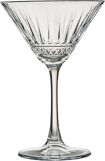 Pasabahce Cocktail- & Champagnerglas - Set mit 4 Stück, 220 cc, Art Deco Gläser, Champagnerbecher, Vintage Glas, Partyflöte, Martiniglas - Elegante Glaswaren für Cocktails und Champagner