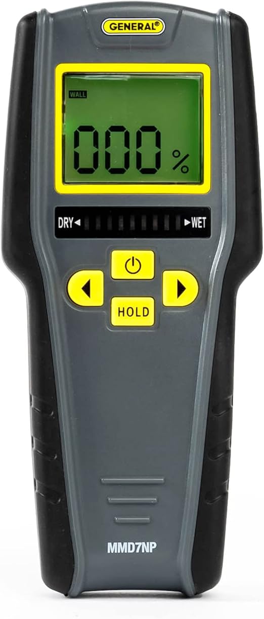 General Tools Digital Moisture Meter MMD7NP Humidity Sensor Pinless