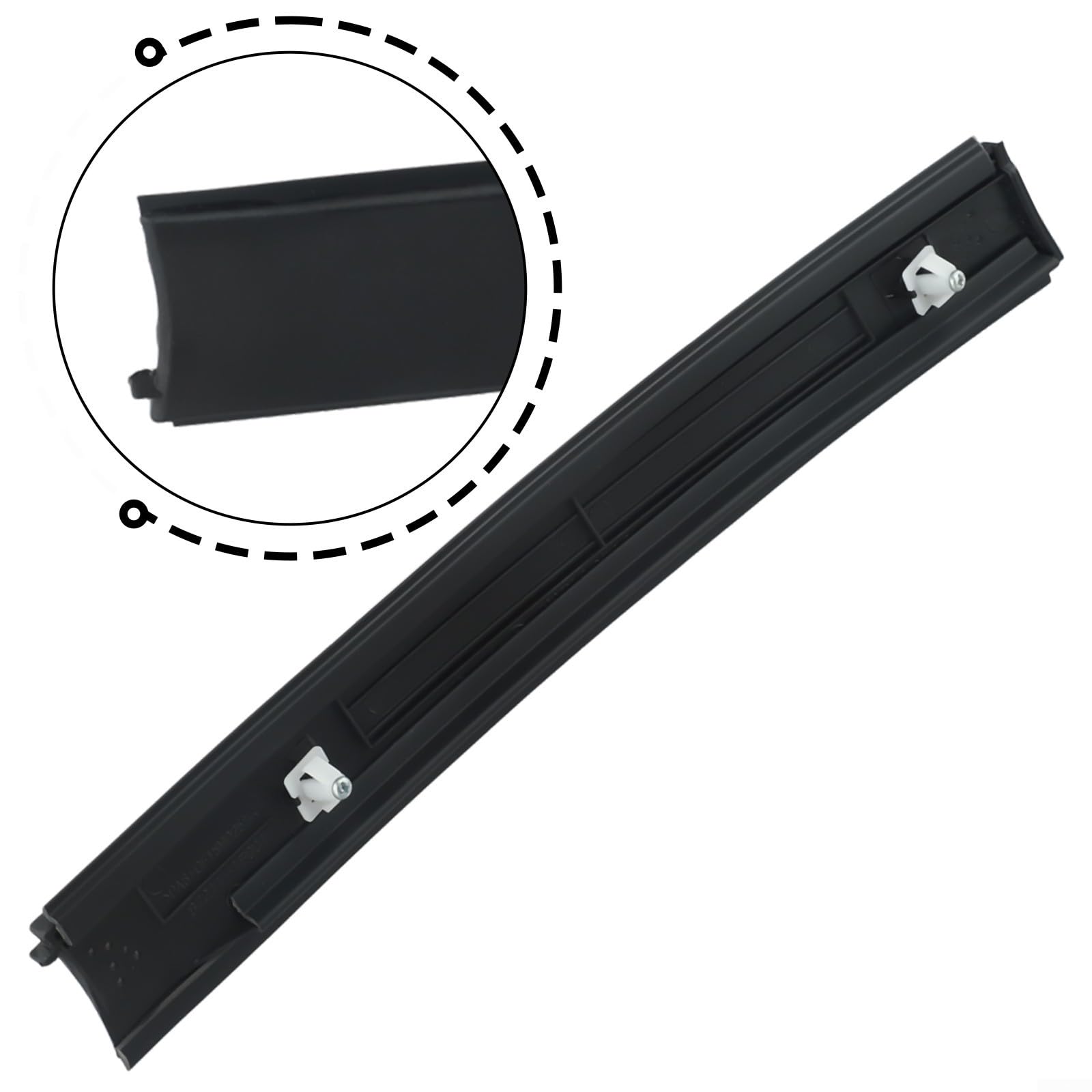 Conjunto de moldura de techo delantero izquierdo para Kia Sportage 2005-2010, pieza de repuesto 87210-1F001, moldura lateral de techo de coche de plástico negro