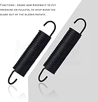 Vista 7 de 532184907 Conjunto de brazo de freno de hoja de cubierta con rodillos de leva para Poulan, Wizard, Husqvarna cubiertas de 42 pulgadas, también