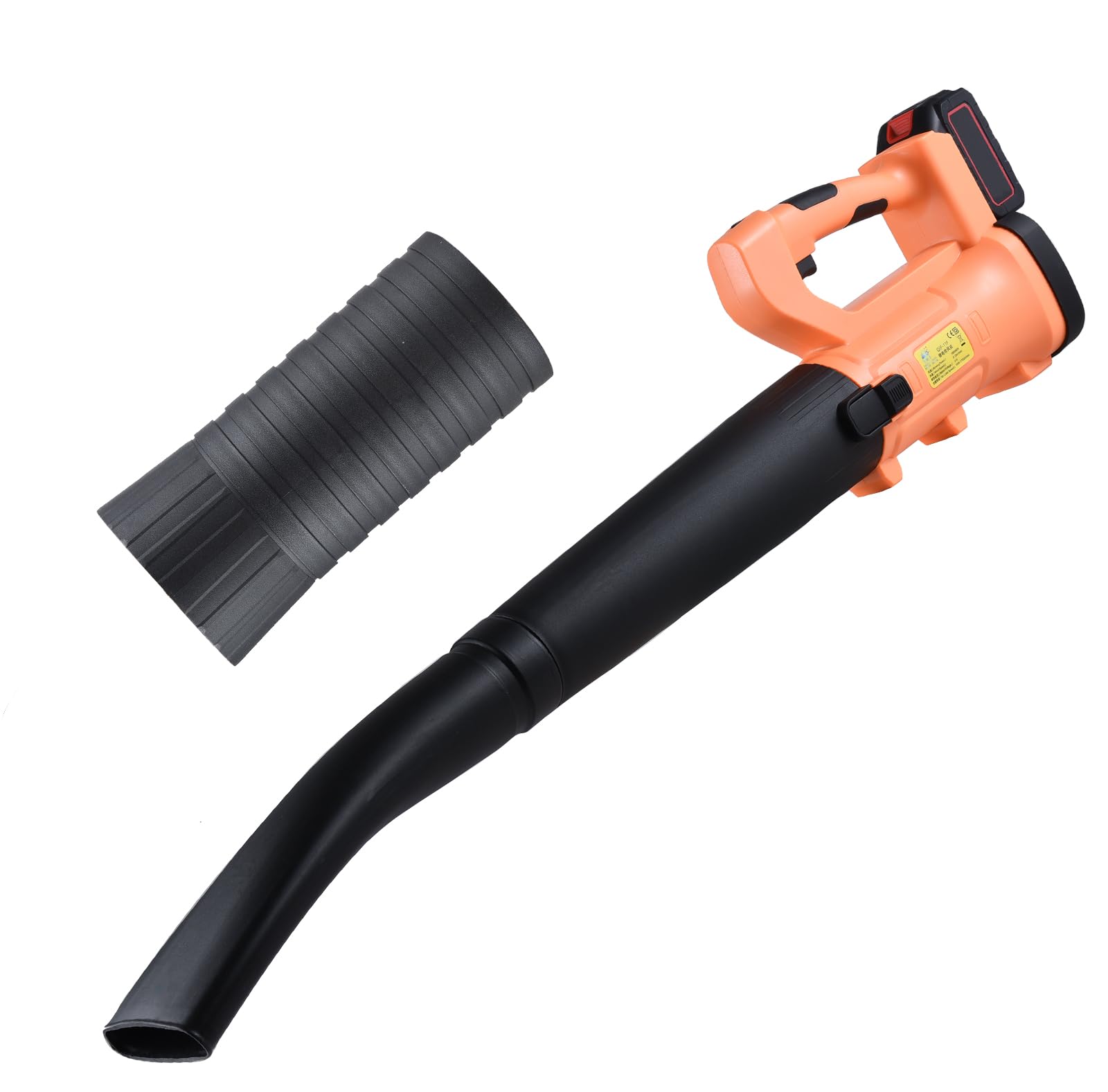 Soplador de Hojas a Batería, Soplador de Hojas Eléctrico, Potente Motor de Cobre, 6 Velocidades Ajustables, Velocidad del Viento de 168 M/s, Inalámbrico, Funciona con (UE y 1500mAh)