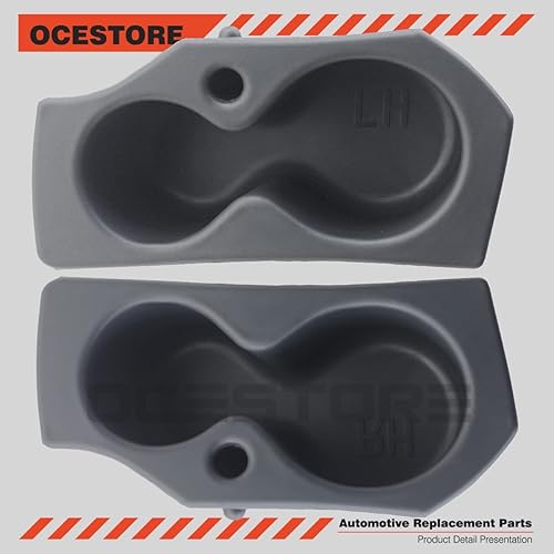 Miniatura 2 de OCESTORE 2 portavasos para puerta de automóvil 5NN24XXXAA 1LD23XXXAA compatible con Ram 1500 2500 3500 4500 5500 2009-2020 Soporte de espuma para