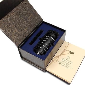Da Vinci Code Mini Kryptex Lock Puzzle Box with Hidden Compartment, Interesting Creative Romantic Birthday Gift for Her, Poetry, Memo, Jewelry and More Black Combination Lock Gift Box + Accessories