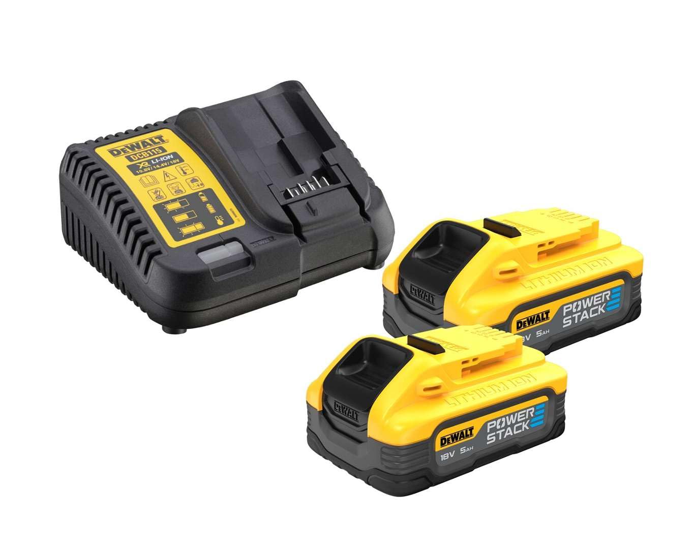 DeWalt DCK2050H2T- DCD805 + DCF850, 2 x 5,0 Ah Powerstack, cargador y TSTAK