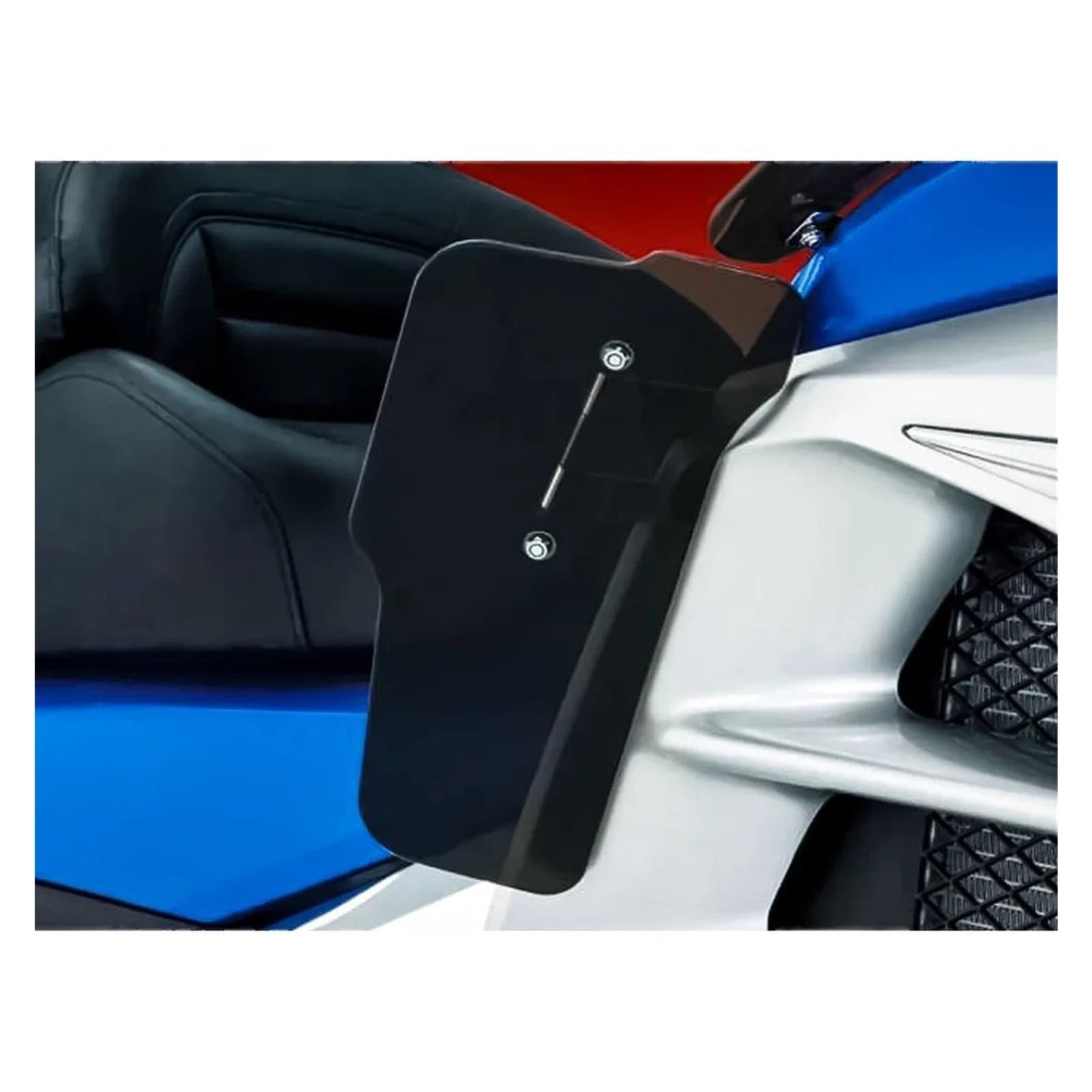 Pasuje Do Honda Gold Wing 1800 GL1800 F6B Spoilery 2001-2017 Akcesoria Boczne Motocyklowe Zestaw Osłony Skrzydła Powietrza Okna Boczne Spojler Skrzydło dachowy(Black)