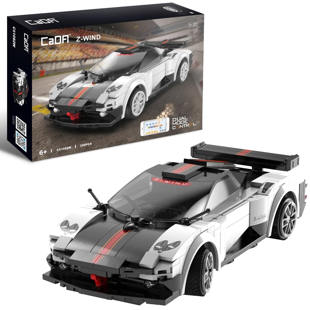 CaDA Z-Wind Supercar - 258 Pieces - Self-Build Brick Building Block Model C51082W