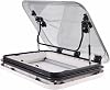 RV Caravan Roof Window Hatch with LED Lights, Aluminum Alloy Frame, RV caravan Motorhome Skylight Roof Vent Hatch Cut Out, Anti-UV Acrylic Cover, for Caravan, Trailer, Modified Vehicle 700500mm
