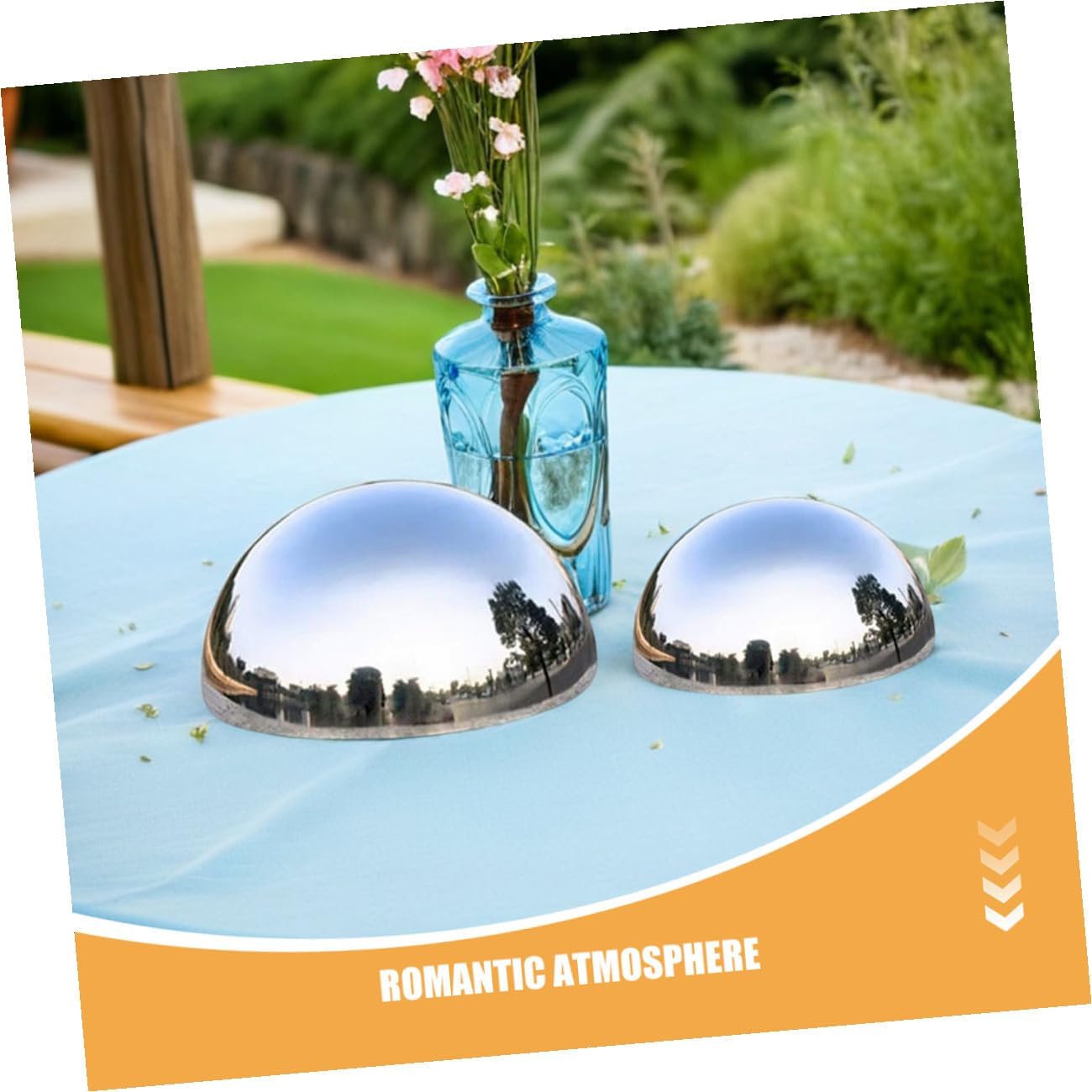 7pcs Stainless Steel Gazing Balls Mirror Surface Outdoor Garden Spheres Set 76-150mm Polished Reflective Lawn Decoration Globes for Patio and Yard