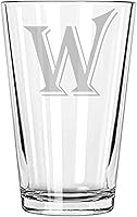 Vista 21 de Vaso de cerveza 16 oz pinta Monogram (C)