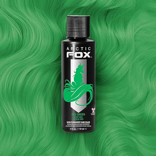 Miniatura 5 de Tinte de cabello semipermanente Arctic Fox, 4onzas, verde, (Iris Green)