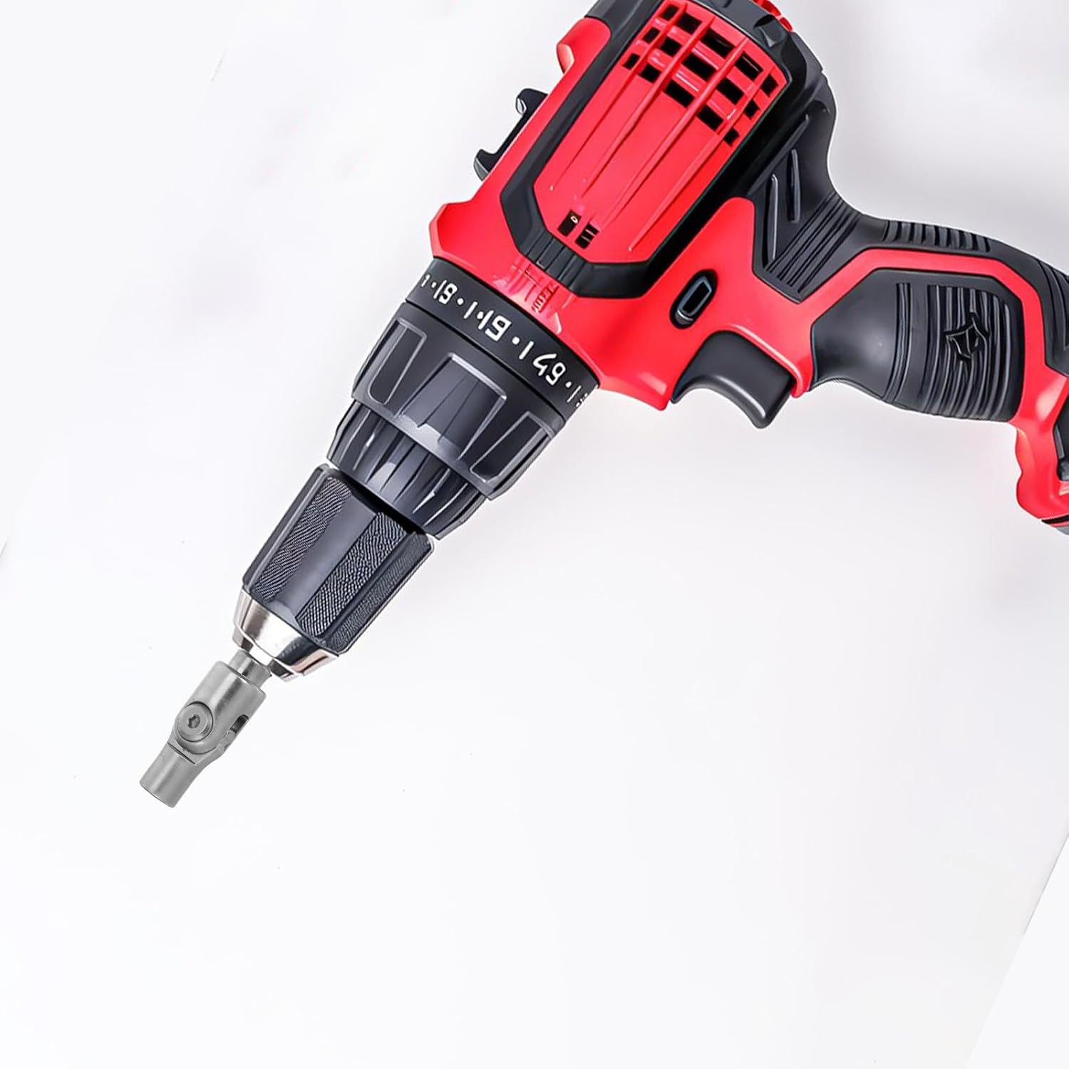 Zinc Alloy Screwdriver Adapter Head Manual Multiangle Turn Tool for Repair | Silver Handle Design, Versatile Application for Refrigeration Equipment and Screws, Suited to Workshops and Construction