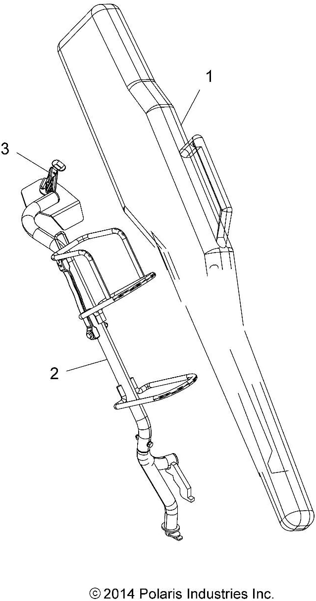 Polaris Off Road Gun Boot 4 by Kolpin for specific Sportsman ATV, RANGER and GENERAL models, for Rifles, Shotguns, Dust Proof, Water-Resistant, for ATV and UTV Riding - 2872677