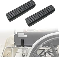Vista 1 de Juego de 2 fundas para mango de freno de silla de ruedas para empuñaduras planas de 0.56 pulgadas