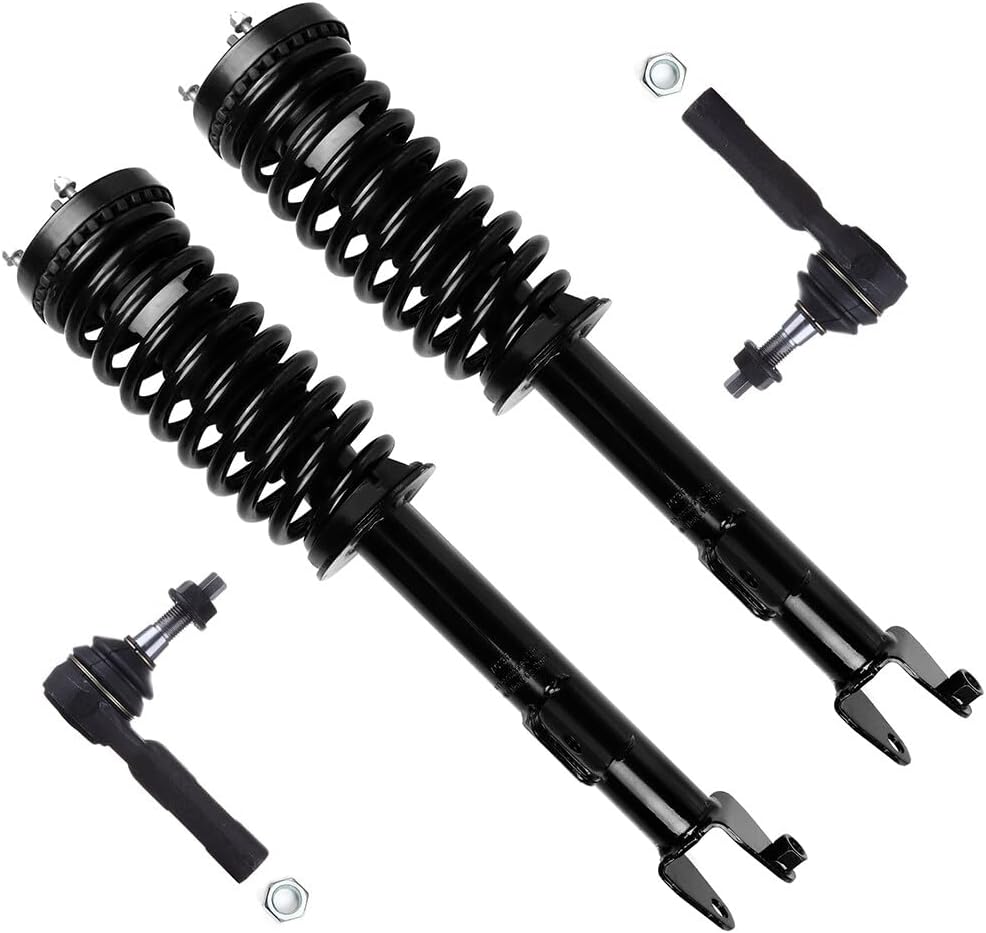 ROADFAR Suspension kit 4pcs Struts Suspension kit Front Strut Spring Assembly Tie Rod End Fit For 2005-2010 for Chrysler 300 2006-2009 for Dodge Charger 2005-2008 for Dodge Magnum