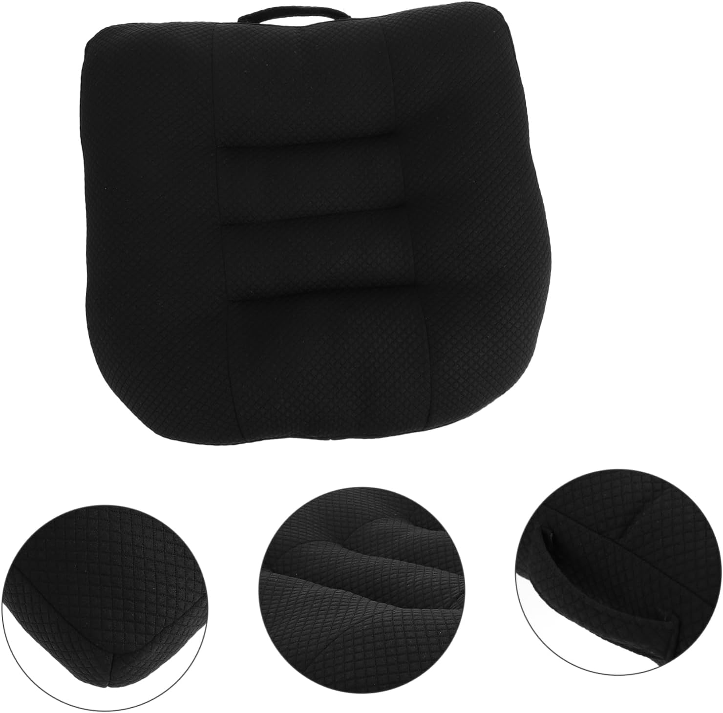 VOSAREA Short Heightening Car Seat Cushion for Drivers Non- Support Mat for Improved Visibility Comfort Versatile Use for Cars Office Chairs Dining More Design