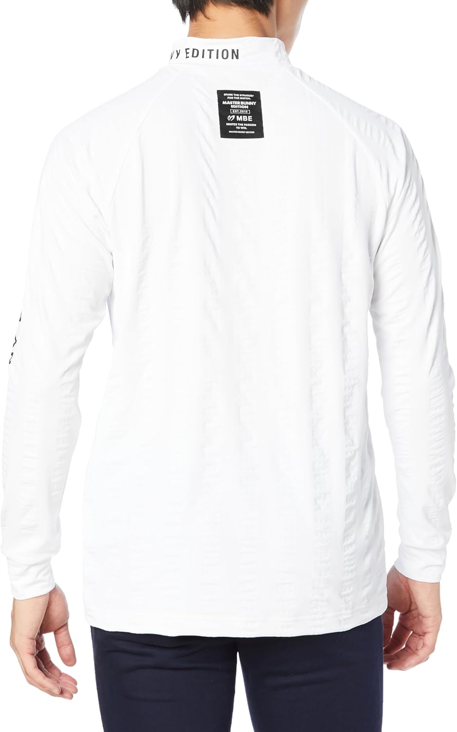 マスターバニー] メンズ 長袖 モックネックシャツ (ハイゲージ・太