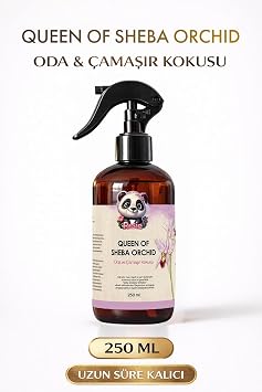 Queen of Sheba Orchid Oda ve Kuma  Spreyi 250 ml, Egzotik Orkide Kokusu, Tekstil Kokusu