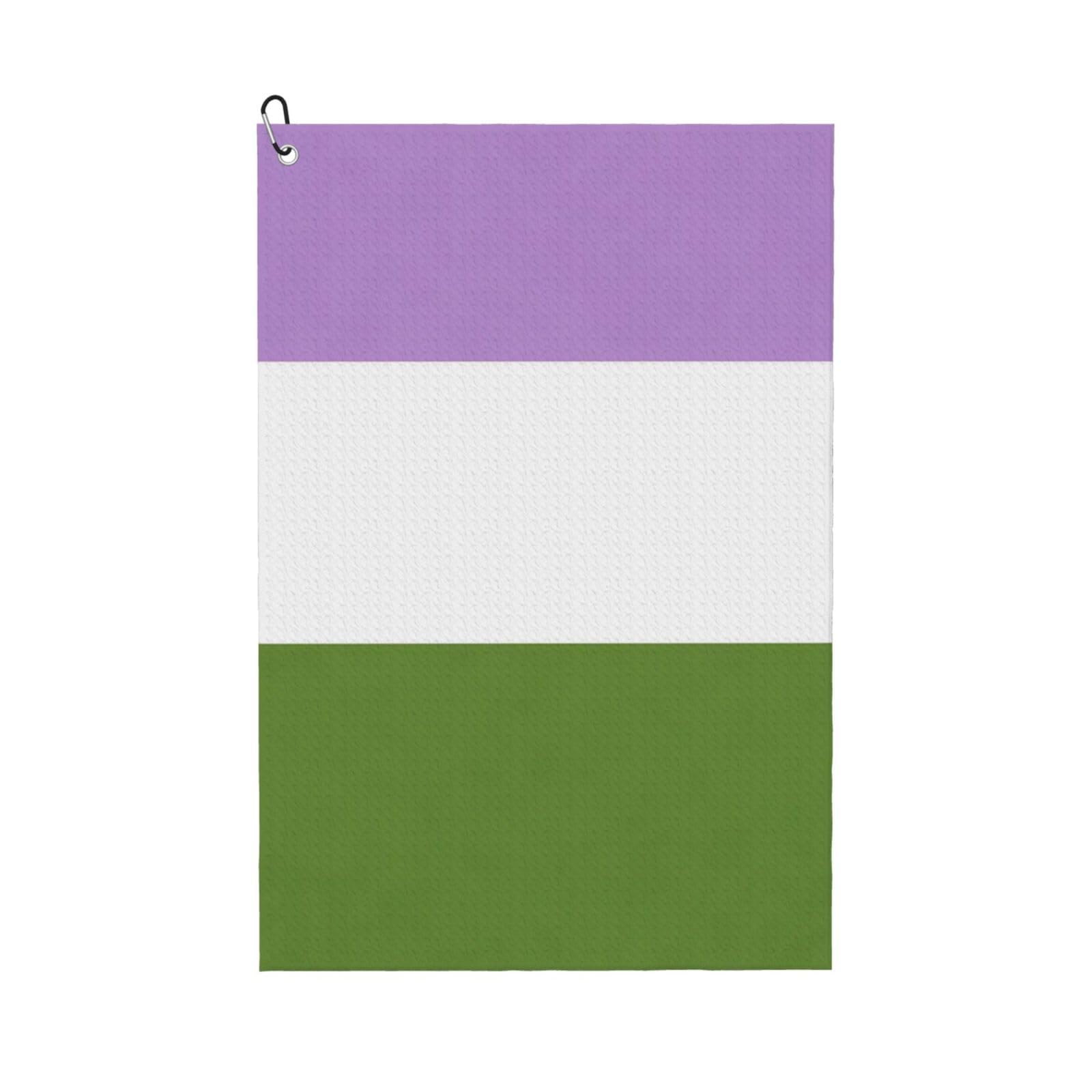 BSDFGSDD LGBT Pride Flag Genderqueer Golf Towel 24 x 16 inches