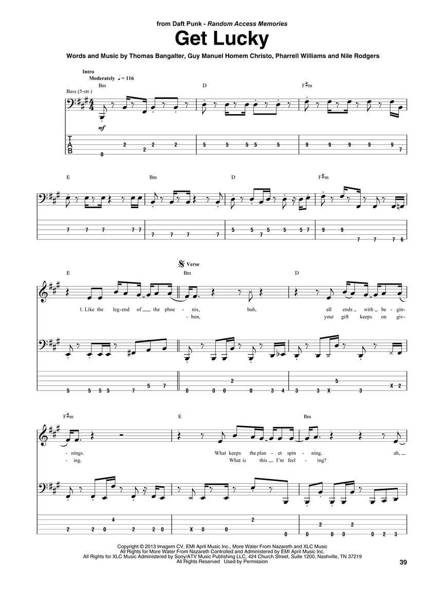 Best of Bass Tab | 21 Rock Pop Hits Bass Recorded Versions Original Transkriptionen Songbook | Seven Nation Army Uptown Funk Californication | Hal Leonard TAB Noten Anfänger-Fortgeschritten Bassist