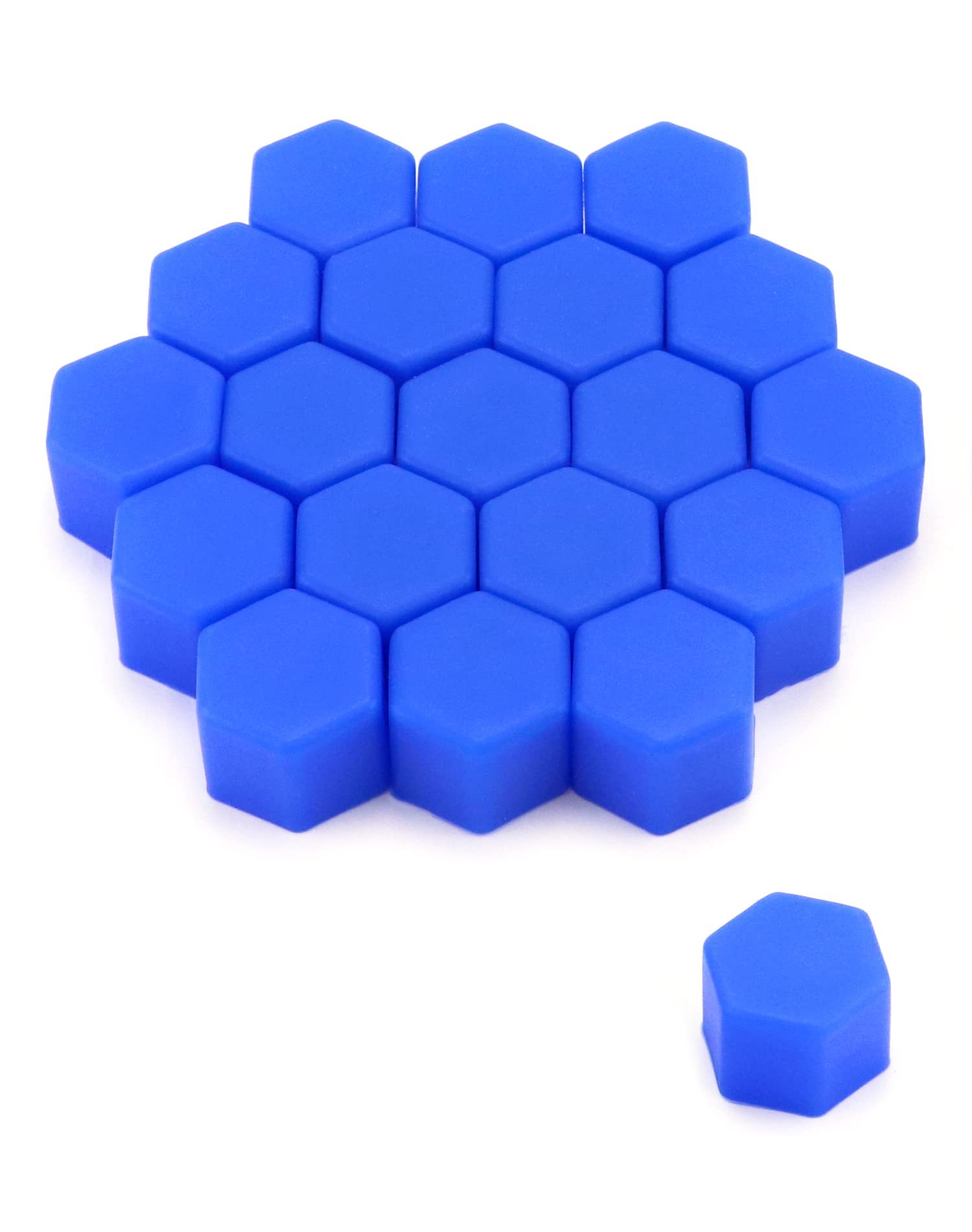 QWORK 20 Copribulloni Per Ruote Auto – Diametro 21mm – Tappi A Vite In Plastica Nera – Proteggono Dalla Corrosione E Coprono La Ruggine - 2