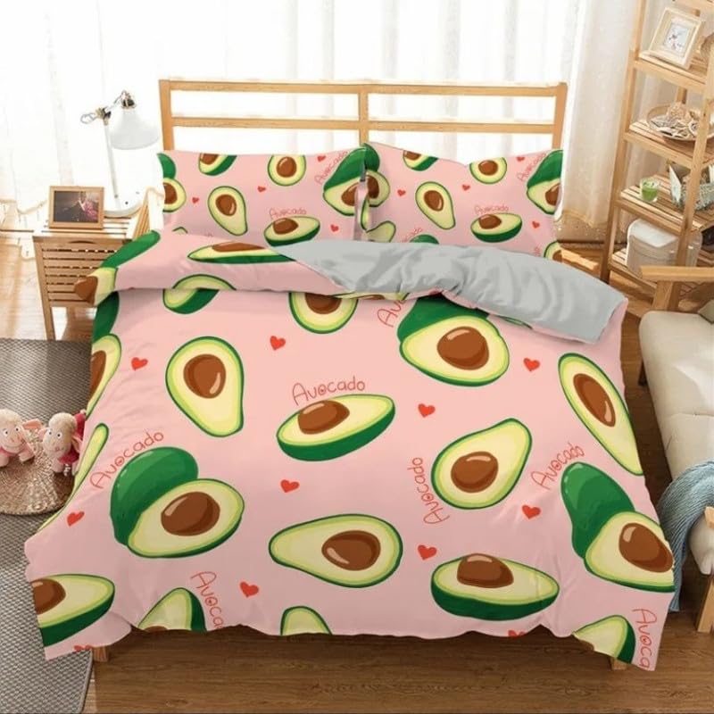 Housse de couette 140x200 douce pour la peau avec ses 2 taies d'oreiller