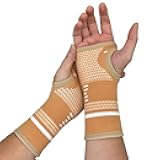 LTLCLZ 1Pair Copper Professional Wristband Sports Safety Compression Gloves Wrist Guard Arthritis Brace Sleeve Support Elastic Palm Hand