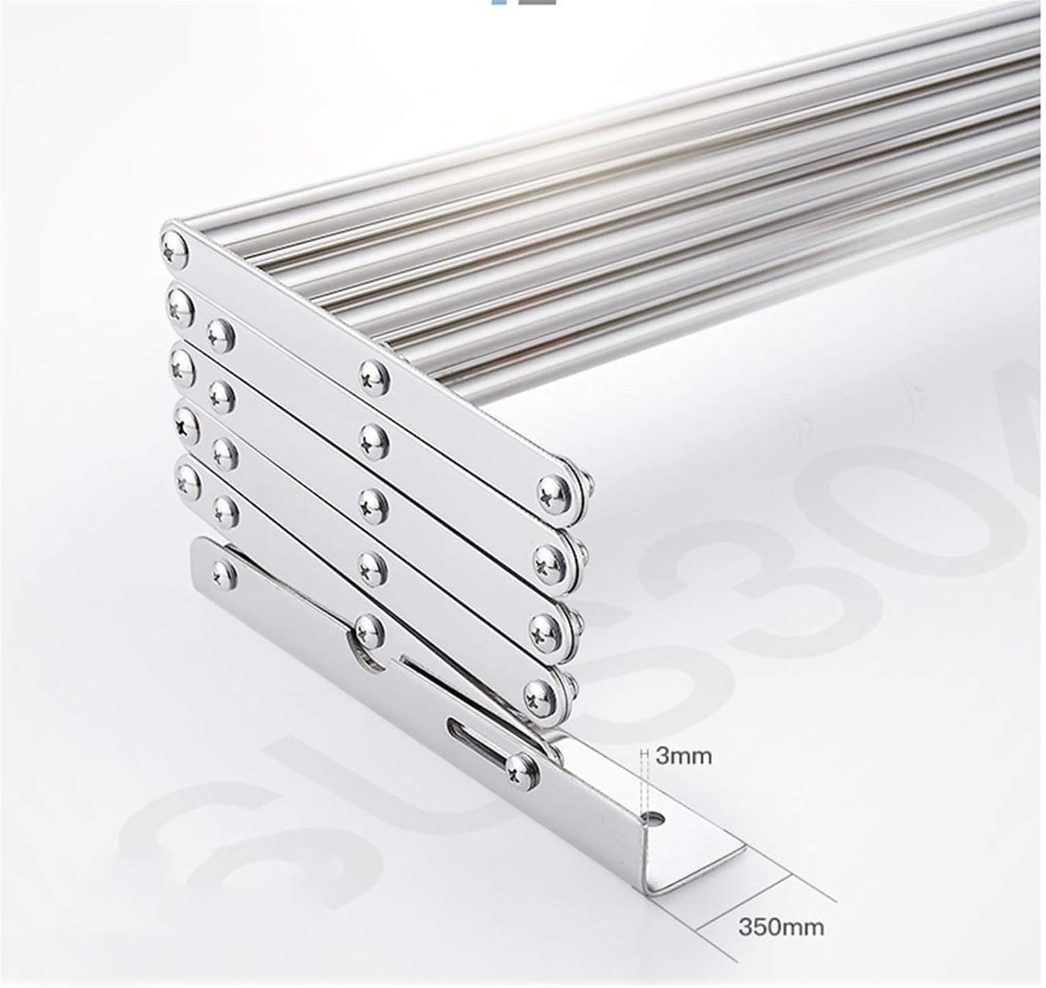 タオルバー 引き込み式洋服ラック、省スペースの壁掛け式洋服ラック、タオル掛け付き、バルコニーのバスルーム用折りたたみ式洋服ラック